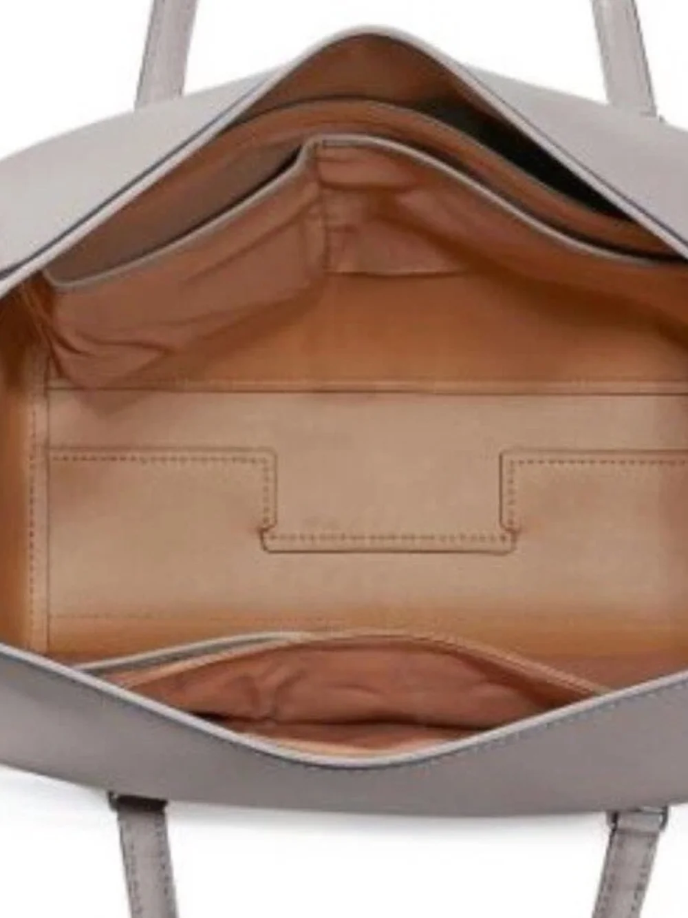 Tory Burch Leather Robinson Tote in Gray Heron-14.6”x 11”x 5.9” Like new